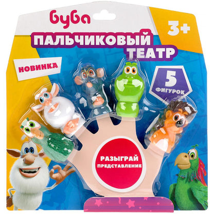 Игрушка пластизоль для ванны буба пальчиковый театр Капитошка на блистере в кор.2*12шт