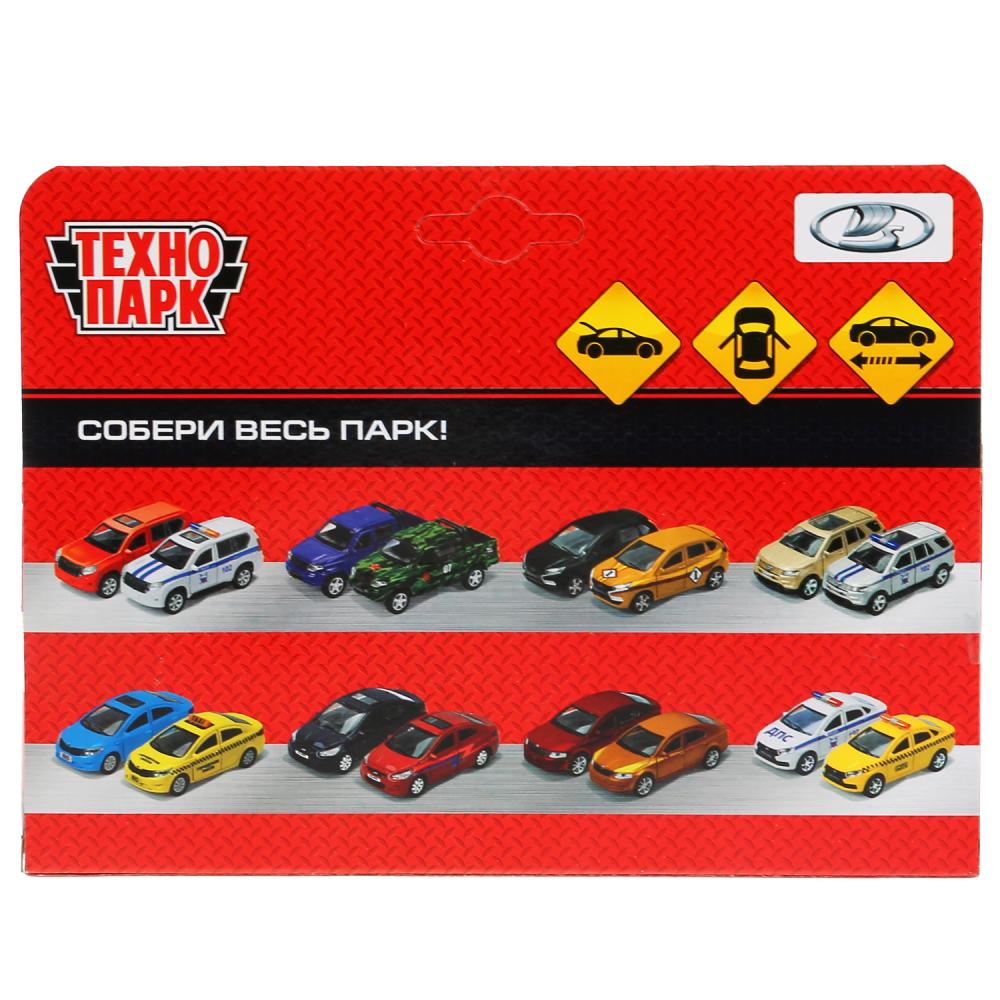 Машина металл ВАЗ-2104 ЖИГУЛИ длина 12 см, двери, багаж, инерц,бежевый, кор. Технопарк в кор.2*36шт