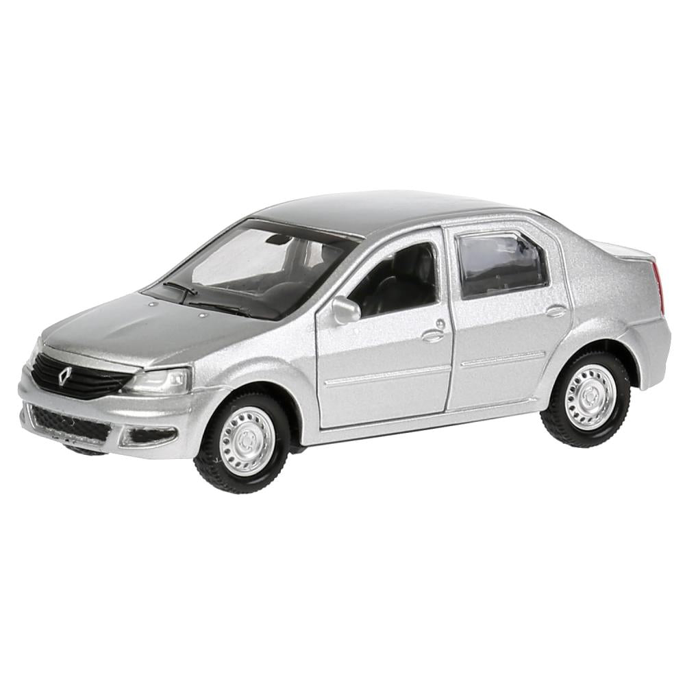 Машина металл "RENAULT LOGAN"12см, открыв. двери, инерц, серебристый, в кор. Технопарк в кор.2*36шт