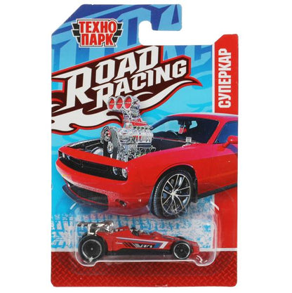 Машина металл ROAD RACING СУПЕРКАР 7,5 см, в ассорт, блист. Технопарк в кор.2*288шт