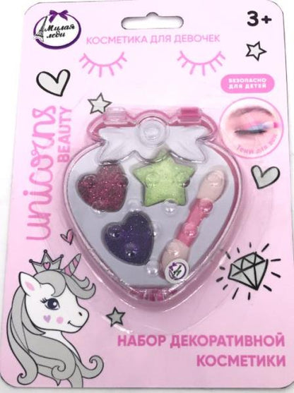 Косметика ДЛЯ ДЕВОЧЕК тени для век с блестками МИЛАЯ ЛЕДИ в кор.3*288шт