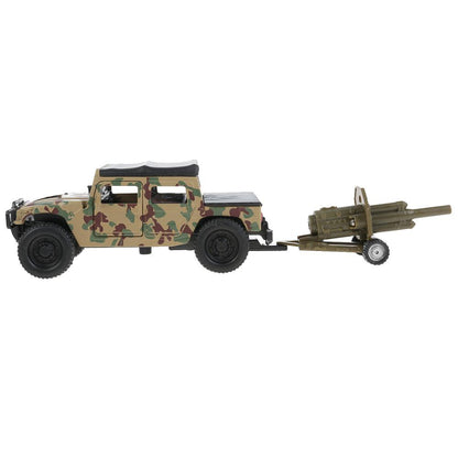 Машина металл HUMMER h1 вс ПИКАП, 11 см, дв., баг., инер.+пушка, кор Технопарк в кор.2*12шт