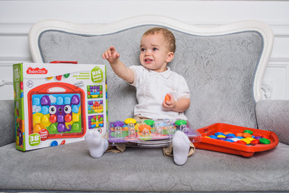 Мозаика для малышей в чемодане "Собачка" d4,5/38 эл Baby Toys в кор.8шт