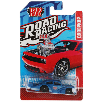 Машина металл ROAD RACING СУПЕРКАР 7,5 см, в ассорт, блист. Технопарк в кор.2*360шт