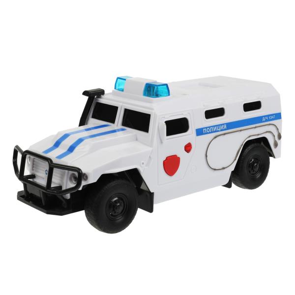 Машина пластик свет-звук АМН ВПК-233114 ПОЛИЦИЯ 21 см, двери, инерц, кор. Технопарк в кор.2*18шт
