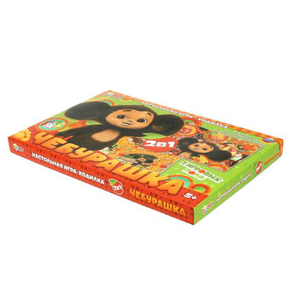 Чебурашка. Настольная игра-ходилка 2в1. 330х217х27мм. Умные игры в кор.14шт