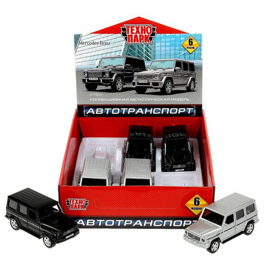 Машина металл MERCEDES-BENZ G-CLASS 12 см,двери, багаж, инерц, дисп. Технопарк уп-6шт в кор.12уп