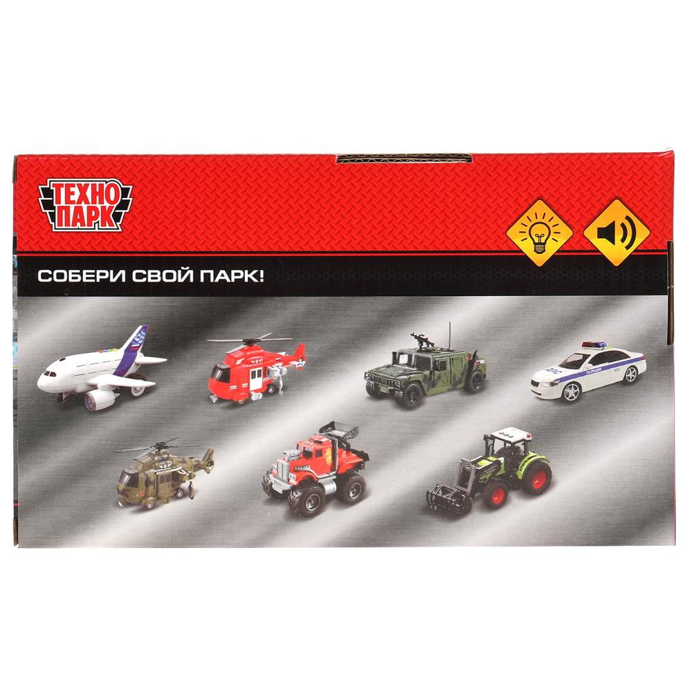 Машина пластик свет-звук СПОРТКАР 18 см, 2 кнопки, своб. ход, кор. Технопарк в кор.2*36шт