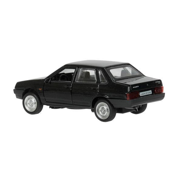 Машина металл свет-звук LADA 21099"спутник",12см,откр дв,баг,инер,черный,кор Технопарк в кор.2*36шт