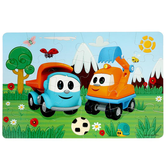 Грузовичок Лёва. Макси-пазлы в большой коробке. 24 детали. 355х240х35 мм. Умные игры в кор.20шт