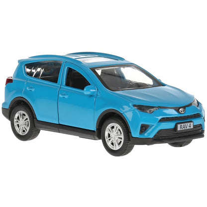 Машина металл "TOYOTA RAV4", длина 12см, открыв. двери, инерц., синий, в кор. Технопарк в кор.2*36шт