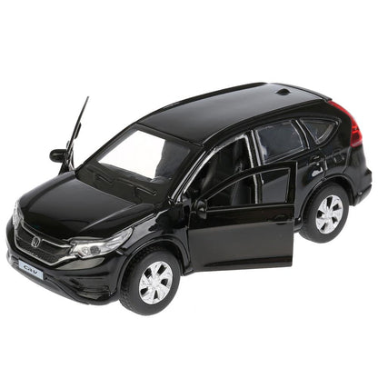 CR-V-BK 272458 Машина металл HONDA CR-V длина 12 см, двери, багаж, инерц, черный, кор. Технопарк в к
