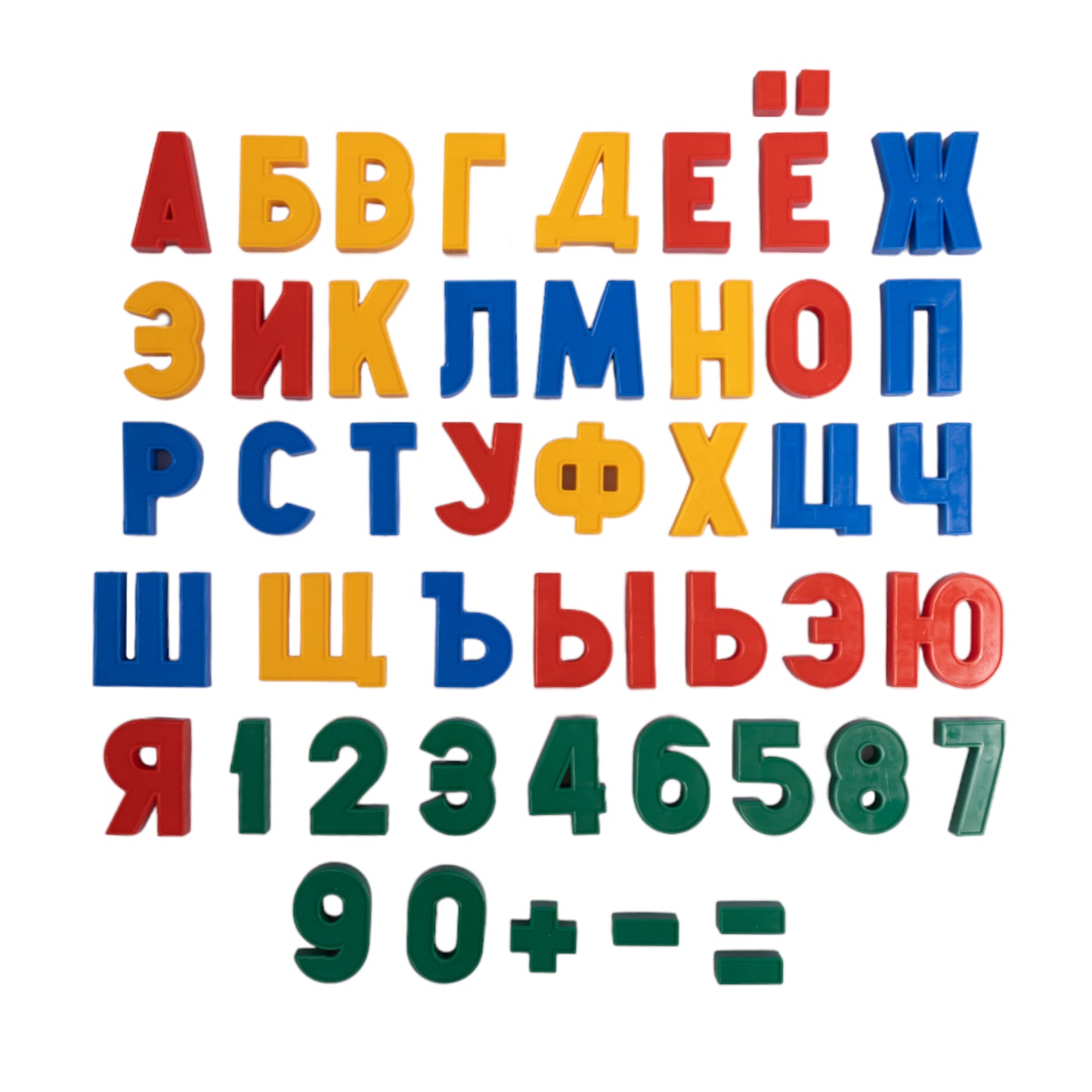 Магнит. азбука Н=25мм 00846 набор букв и цифр