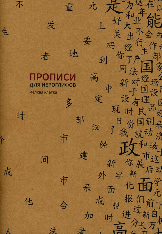 Прописи для китайских иероглифов. Мелкая клетка