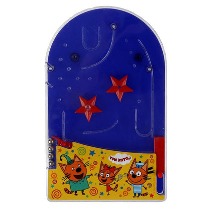 Настольная игра пинбол, Три Кота кор.19,5*14,5*3см ИГРАЕМ ВМЕСТЕ в кор.2*72шт