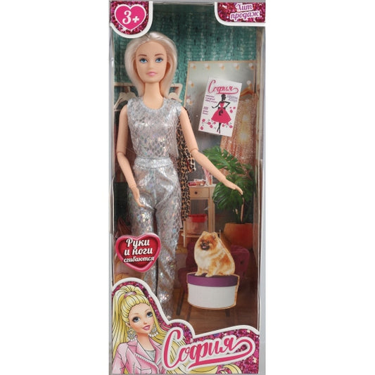 Кукла 29см София, руки и ноги сгиб., кор. КАРАПУЗ в кор.24шт