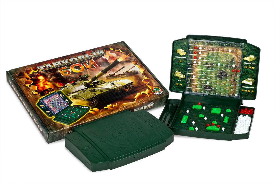 ИГРА НАСТОЛЬНАЯ "ТАНКОВЫЙ БОЙ" ЖЕСТКАЯ КОРОБКА 00994 в кор.9шт