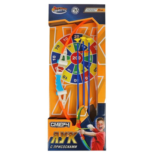 Лук с присосками кор.26,5*68,5*4,3см ИГРАЕМ ВМЕСТЕ в кор.2*18шт