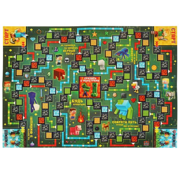 МИНИ-КРУТ. Настольная игра-ходилка в блистере малого формата. Умные игры в кор.50шт