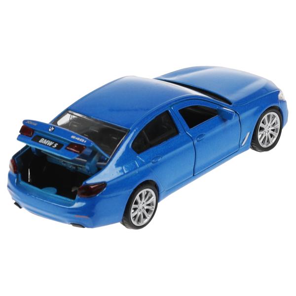 Машина металл BMW 5-ER SEDAN M-SPORT 12 см, двери, багаж, син, кор. Технопарк в кор.2*36шт