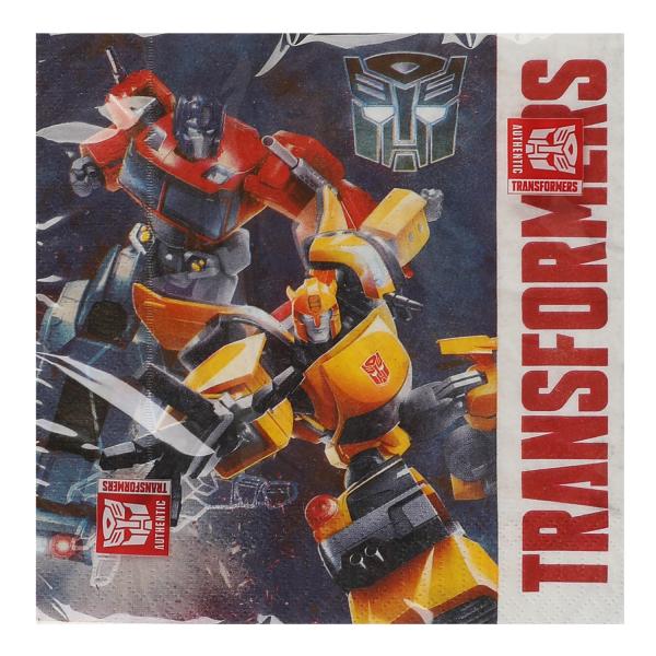 Салфетки бумажные Трансформеры 33*33 см, 20 листов в упаковке ИГРАЕМ ВМЕСТЕ в кор.30шт