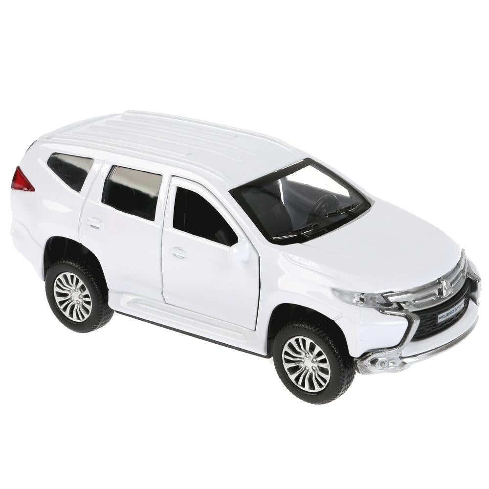 Машина металл "MITSUBISHI PAJERO SPORT" 12см, открыв двери, инерц, белый в кор Технопарк в кор2*36шт
