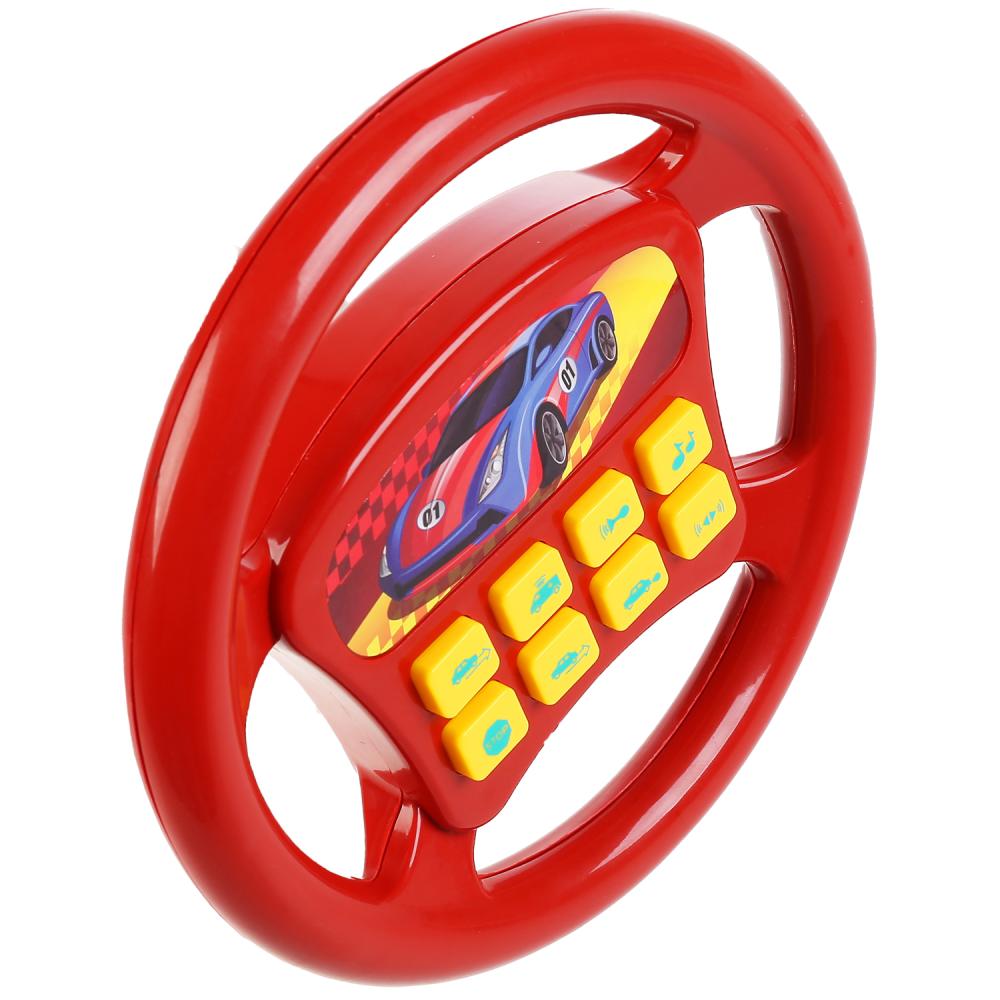 РУЛЬ ЭЛЕКТРОННЫЙ "ИГРАЕМ ВМЕСТЕ" НА БАТ., СО ЗВУКОМ, РУССИФИЦ. 1899 В ПАК. (РУСС. УП.) в кор.2*36шт