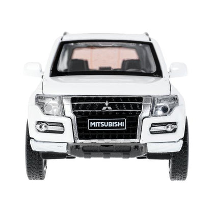 Машина металл свет-звук MITSUBISHI pajero 4wd turbo,14,5 см, двери, инерция Технопарк в кор.2*24шт