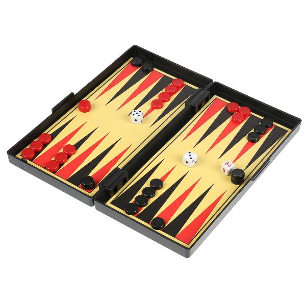 ШАХМАТЫ МАГНИТНЫЕ "ИГРАЕМ ВМЕСТЕ" 3-В-1 (ШАХМАТЫ, ШАШКИ, НАРДЫ) В РУСС. КОР. в кор.8*12шт