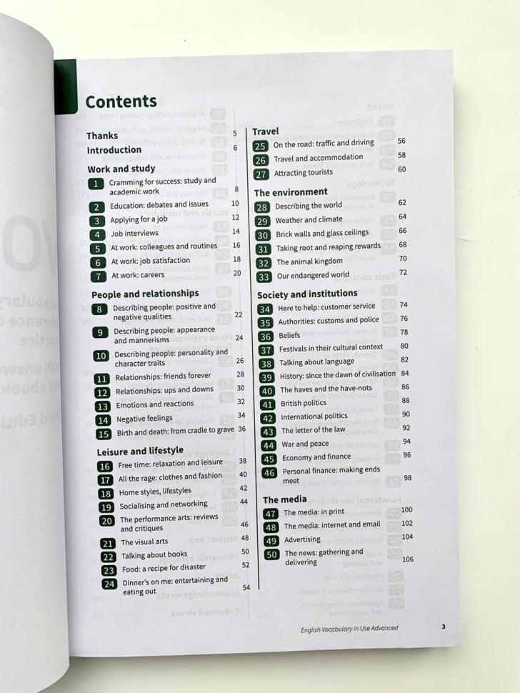 English Vocabulary in Use: Advanced Book with answers and enhanced ebook. 3 Edition