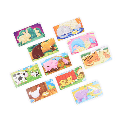Пазлы макси парные "Чей малыш?" 20 элементов BABY TOYS