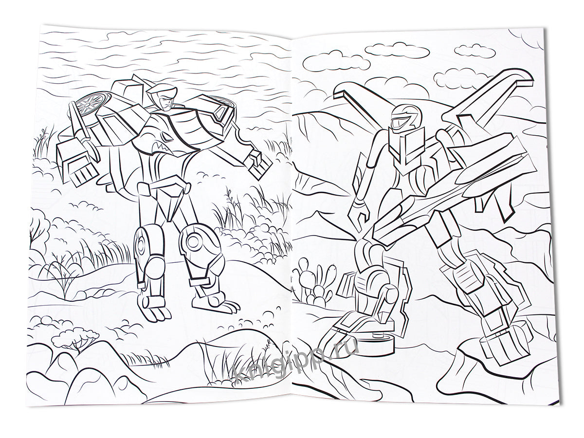 КРУТЫЕ РАСКРАСКИ. МАШИНЫ-РОБОТЫ