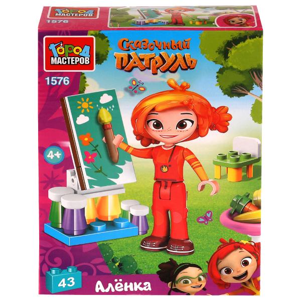 СКАЗОЧНЫЙ ПАТРУЛЬ конструктор Аленка художница 43 дет. Город мастеров в кор.2*40шт