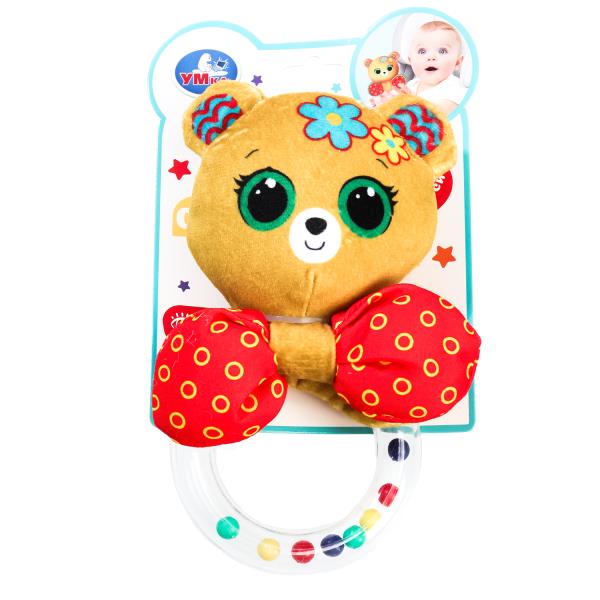 Погремушка на кольце мишка на блист. Умка в кор.250шт