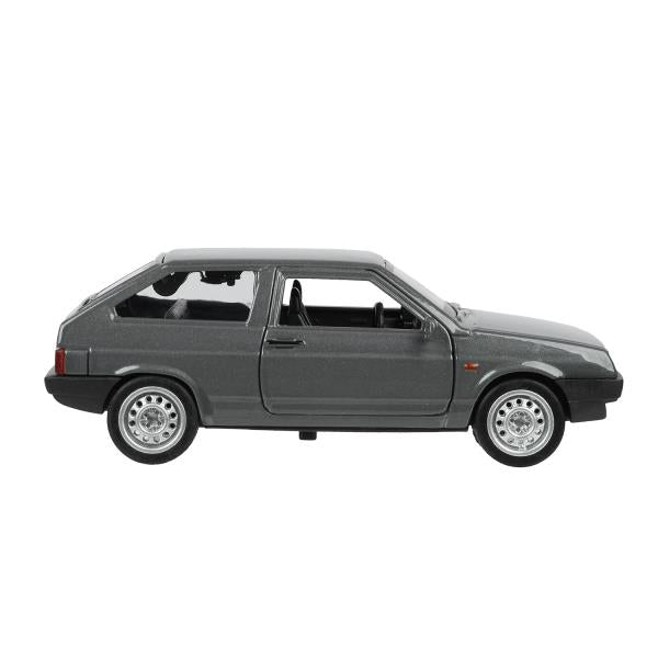 Машина металл LADA-2108 "СПУТНИК" длина 12 см, двери, багаж, серый, в кор. Технопарк в кор.2*36шт