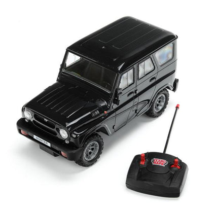 Машина ру UAZ HUNTER, свет, 30 см, черный, кор Технопарк в кор.24шт