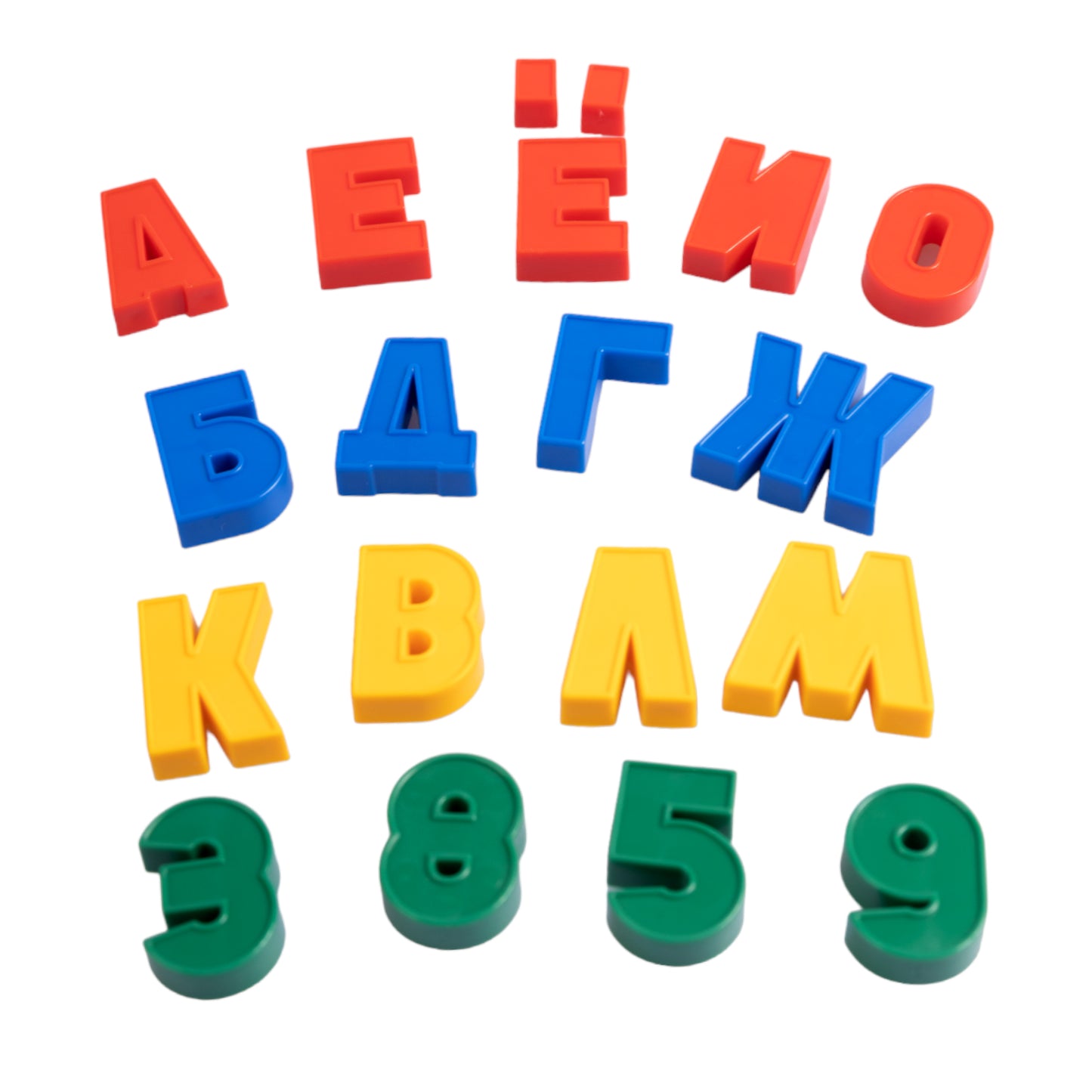 Магнит. азбука Н=35мм 00849 набор букв и цифр