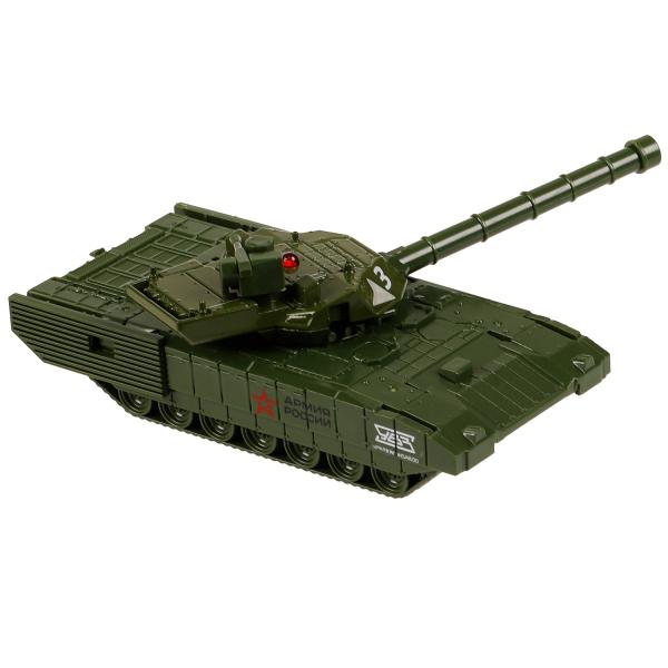 ARMATA-12-AR 335857 Модель металл АРМАТА ТАНК Т-14 АРМИЯ РОССИИ 12 см, башня, инерц, зелен, кор. Тех