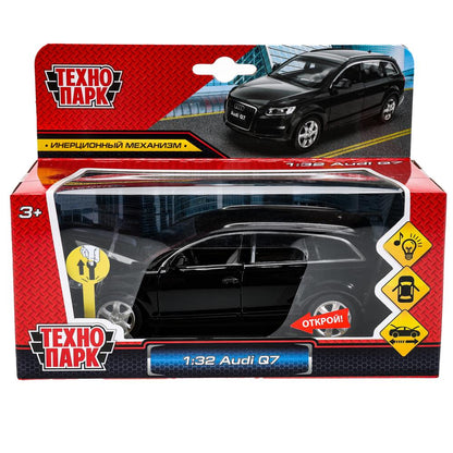 Машина металл свет-звук AUDI Q7, 15,4 см, двери, капот, багажник, инерция Технопарк в кор.2*24шт