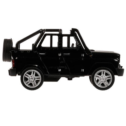 Машина металл UAZ HUNTER длина 11,5 см, двери, багаж, инерц, черный, кор. Технопарк в кор.2*36шт