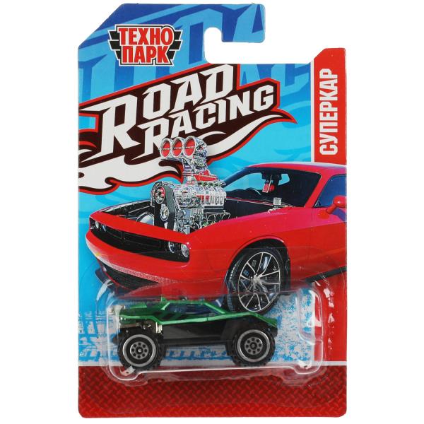 Машина металл ROAD RACING СУПЕРКАР 7,5 см, в ассорт, блист. Технопарк в кор.2*288шт
