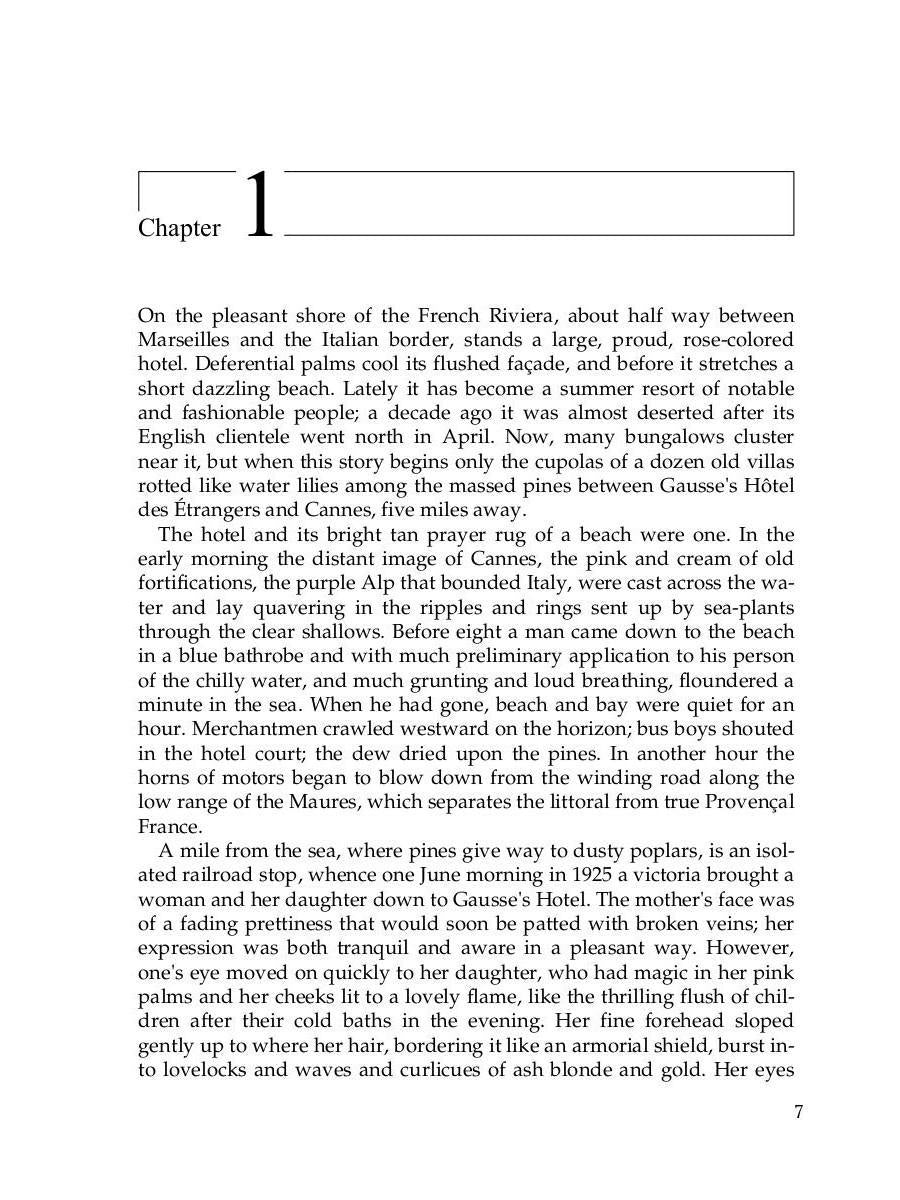 Tender Is the Night: на англ., яз