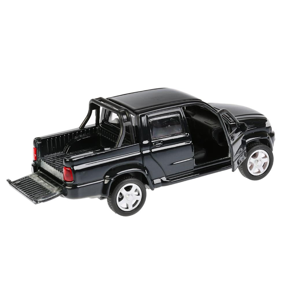 Машина металл "UAZ PICKUP", длина 12см, открыв. двери, инерц, ЧЕРНЫЙ в кор. Технопарк в кор.2*36шт