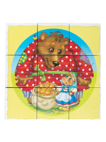 ДК.Кубики "Цветные сказки-1" (без обклейки) 9 шт арт.00679