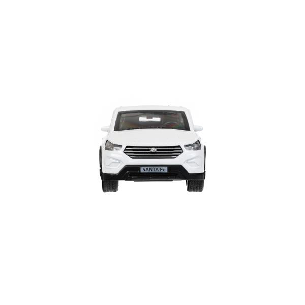 Машина металл HYUNDAI SANTAFE 12 см, двери, багаж, инерц, белый, кор. Технопарк в кор.2*36шт