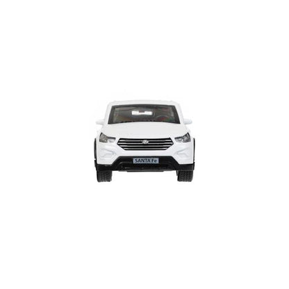 Машина металл HYUNDAI SANTAFE 12 см, двери, багаж, инерц, белый, кор. Технопарк в кор.2*36шт