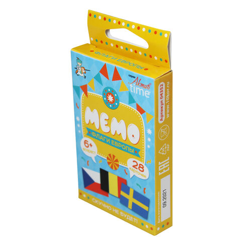 Игра настольная "МЕМО" Флаги (Европа). Серия АКТИВ time