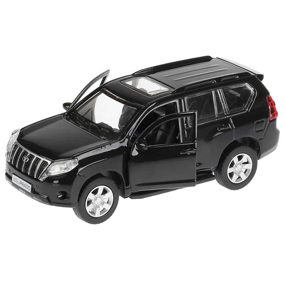 Машина металл "TOYOTA PRADO", длина 12см, открыв. двери, инерц, ЧЁРНЫЙ в кор. Технопарк в кор.2*36шт