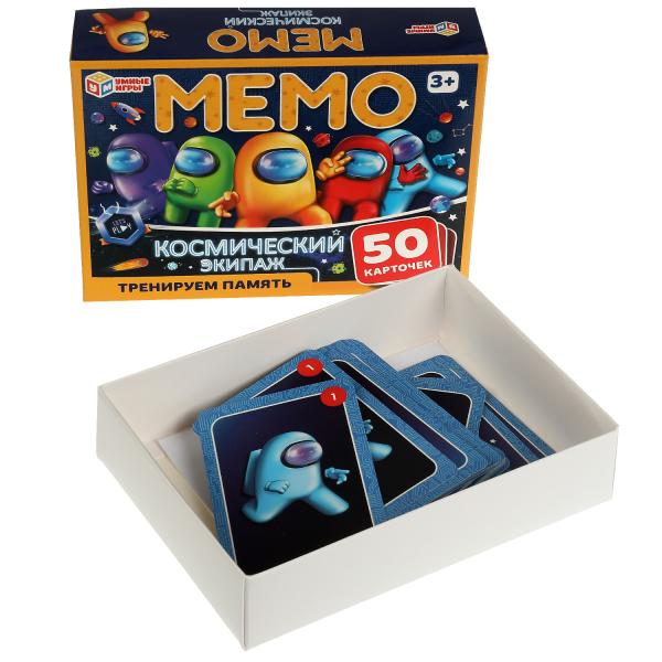Космический экипаж. Карточная игра МЕМО. (50 карточек). 170х125х40мм. Умные игры в кор.50шт