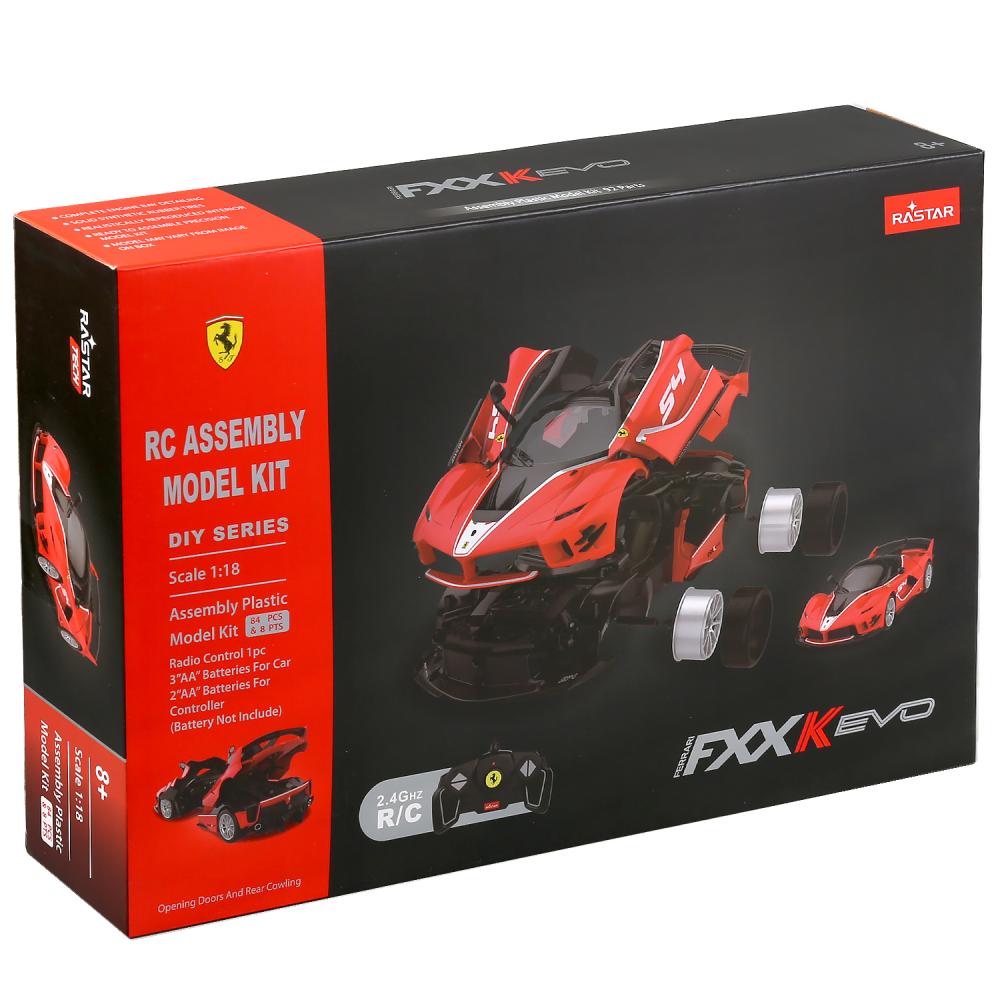 Машина р/у 1:18 ferrari fxx evo конструктор 84дет. в кор. Rastar в кор.6шт